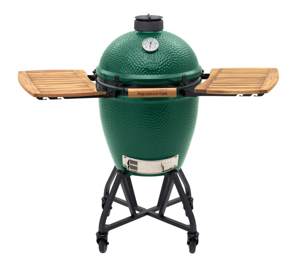 Large Big Green Egg in IntEGGrated Nest with Acacia Mates Package 4